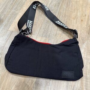 Makeup Forever Brush Bag Crossbody Bag with Red Zipper